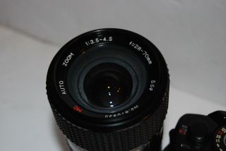 Vintage Minolta X - 700 Film Camera w/ MD 50mm 1:1.  4 zoom 28 - 70mm 1:3.  5 - 4.  5 Lens 3