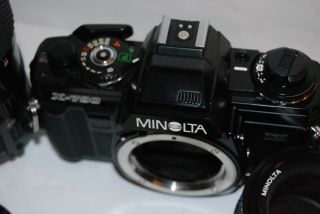 Vintage Minolta X - 700 Film Camera w/ MD 50mm 1:1.  4 zoom 28 - 70mm 1:3.  5 - 4.  5 Lens 4