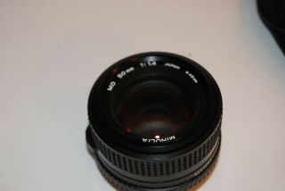 Vintage Minolta X - 700 Film Camera w/ MD 50mm 1:1.  4 zoom 28 - 70mm 1:3.  5 - 4.  5 Lens 7