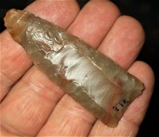 " Rare " Redstone Arrowhead - Authentic Paleo Indian Artifact With 2 Coas
