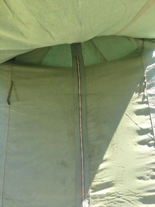 RARE Vtg 50s? 60s? Camp Camping Green Canvas JC HIGGINS UMBRELLA TENT 10 x 12 9