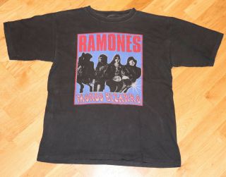 1992 The Ramones Vtg Punk - Rock Concert Tour T - Shirt (xl) 80 