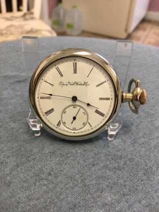 Antique Pocket Watch Elgin,  1906,  16s,  15j,  Serviced,  Sidewinder