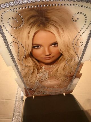 Britney Spears Slot Machine Glass Rare 1 Of A Kind Vegas Perfect For AUTOGRAPH 4