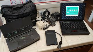 Vintage Ibm Thinkpad 760xd W/ Cd & Charger/adapter Win95 Floppy Bj - 30 Leather