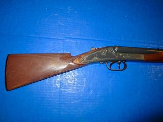 Vintage Daisy Model 21 Double Barrel BB Gun,  Brown Plastic Stock 7