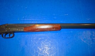 Vintage Daisy Model 21 Double Barrel BB Gun,  Brown Plastic Stock 8