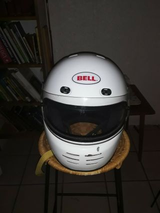 Vintage Bell Helmet M - 3 Xtra Pro Series White Large Approx 7 1/8 - 7 1/4 Non Wreck