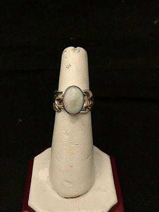 Vintage 14k Yellow Gold And Opal Ring
