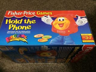 VINTAGE 1994 FISHER - PRICE GAMES HOLD THE PHONE FACTORY 3
