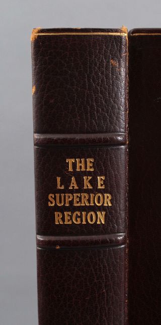 Lrg Antique Arts & Crafts Roycroft Lake Superior Region Michigan Photograph Book 3
