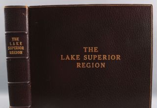 Lrg Antique Arts & Crafts Roycroft Lake Superior Region Michigan Photograph Book 4