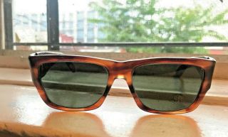 Vintage Ray Ban Nomad Sunglasses B&l Rare Tortoise - First Model - Case