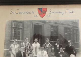 ⭕️ Vintage 1929 Saint Catherine’s College Swimming Club Water Polo Men’s Team 7
