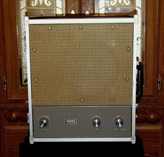 Vintage 60s Ampex Stereo A692 Tube Suitcase Amplifier Speaker Rtr Extension Skr