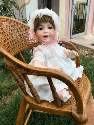Antique 15” Laughing Jumeau Baby Character French Bisque Doll Sfbj 236 Hairline