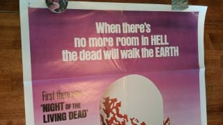 DAWN OF THE DEAD movie poster 27 x 41 Vintage cult classic HORROR 2