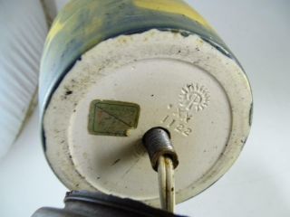Antique Rookwood Art Pottery Hand Painted Flower Vase Table Lamp 1921 Vintage 9