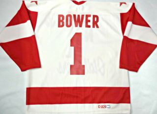 Xl Rare W/ Tags Vintage Johnny Bower Cc/mask Nhl Old Timers Hockey Jersey