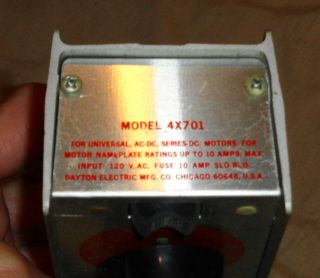 Vintage DAYTON 4X701 Speed Control,  10 Amps Take a LOOK 2