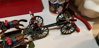 King & Country Vintage Glossy British Royal Horse Artillery Charging Set RARE 4