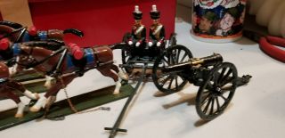 King & Country Vintage Glossy British Royal Horse Artillery Charging Set RARE 8