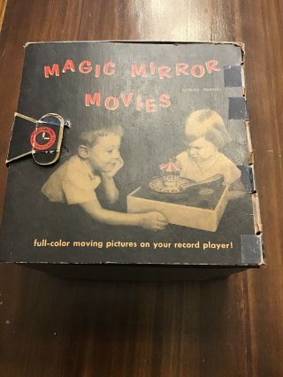 Vintage 1950s Red Raven Records Magic Mirror Movies In Orig Box