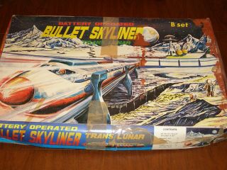 Vintage Trans Lunar Bullet Skyliner B Set Elevated Monorail