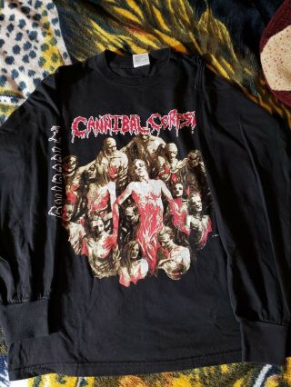 Vintage Cannibal Corpse Tour Long Sleeve Shirt,  Obituary,  Morbid Angel, .