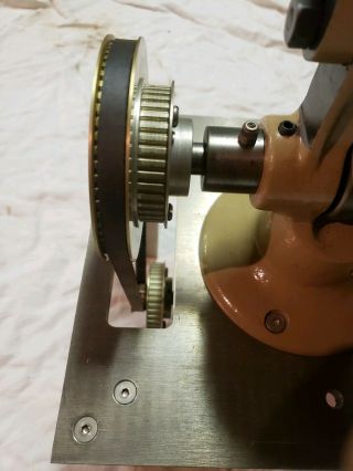 Hartford Bench Filing Machine Die Filer Machinist Tool w/ Files Vintage Electric 4