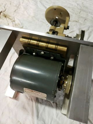 Hartford Bench Filing Machine Die Filer Machinist Tool w/ Files Vintage Electric 7