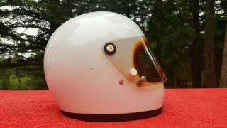 Vintage 1970 Bell Star Toptex Helmet First Generation Small Vision Window 7 3/8 3