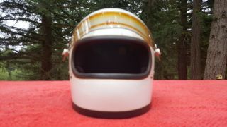 Vintage 1970 Bell Star Toptex Helmet First Generation Small Vision Window 7 3/8 7