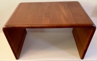 Rare Mobelfabrik Danish End Side Table Night Stand Teak Wood Mid Century Vintage
