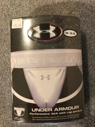 Under Armour Compression Athletic Supporter Jockstrap Vtg Underwear Small Shorts
