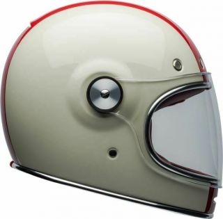 Bell " Bullitt " Helmet Command Gloss Vintage White/red/blue Size M
