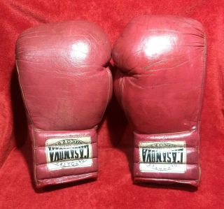Vtg 1950 - 1960 Boxing Gloves Deportes Casanova México Leather Non Cleto Reyes