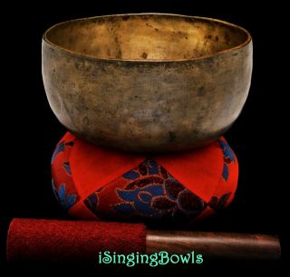 Antique Tibetan Singing Bowl: Thado 6 3/4 ",  Ca.  18th Century,  A3 & D 5.  Video