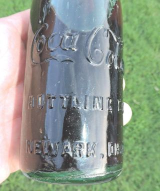 Rare Straight Sided Coca Cola Bottle " Newark,  Ohio