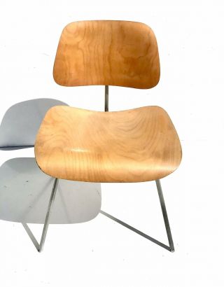 Early Dcm Chair Designed By Eames Made By Evans Products.  Pre Herman Miller