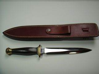 Vintage Buck Custom Dagger Ser 0180 With Sheath