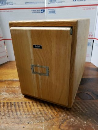 Eberbach Oak Microscope Slide Storage Cabinet W/ 25 Trays Vintage Wood