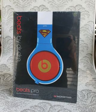 Superman Beats Pro - Rare - Blue White - Limited Collector 