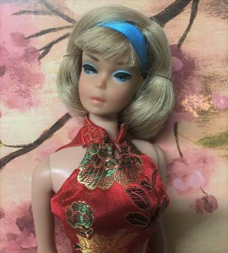 Vintage American Girl Blonde Japanese Side Part Barbie Doll Byapril