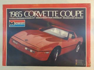 Monogram 1/8 Scale Model Car Kit 1985 Corvette Coupe 2608