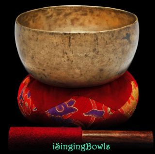 Antique Tibetan Singing Bowl: Thado 7 1/4 ",  Ca.  17th Century,  F 3 & C5.  W/ Video
