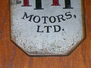 rare vintage antique meteor motors ltd enamel car badge 4