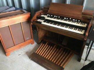Vintage Hammond Model D Organ With Hammond Pr - 40 Tone Cabinet And