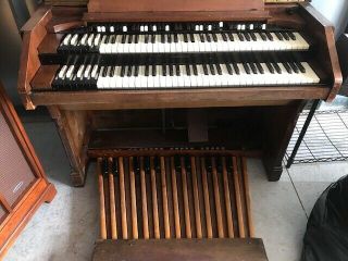 Vintage Hammond Model D Organ With Hammond PR - 40 Tone Cabinet and 3