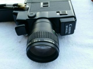 Vintage CANON 514XL 8mm Movie Or Video Camera With C - 8 Lens Great Shape 7
